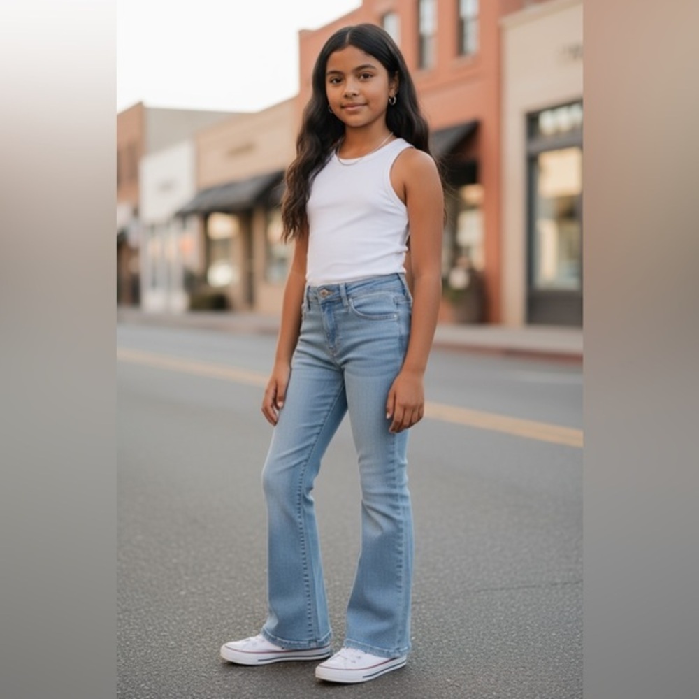 YMI Light Wash Bootcut Jeans Women’s Size 10 Stretch Mid Rise Denim Pants